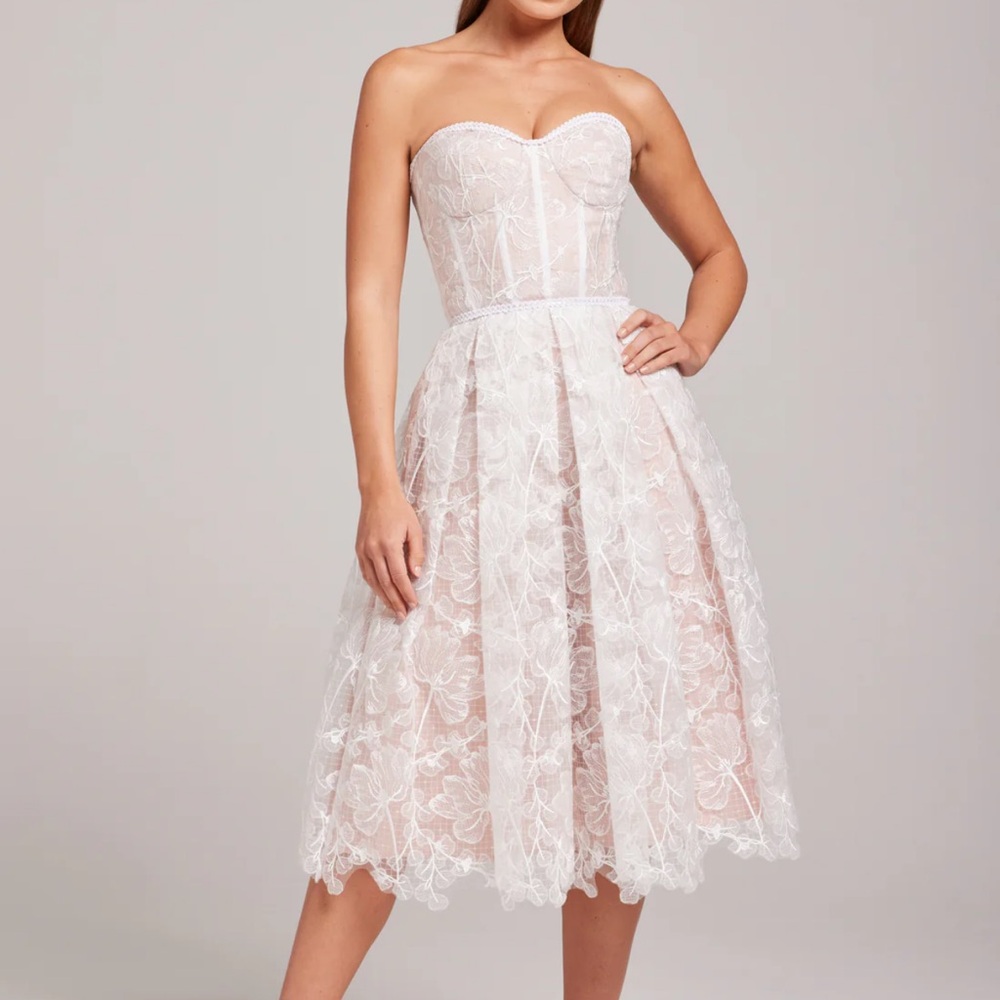 Nadine Merabi Olivia White Dress